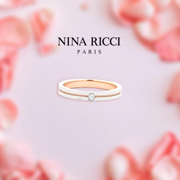 結婚指輪 マリッジリング ペアリング 　NINA RICCI ETERNITE　PT K18PG ダイヤモンドリング